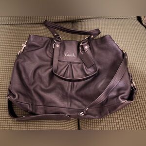 Coach Black Leather Shoulder Bag 2000-2010s